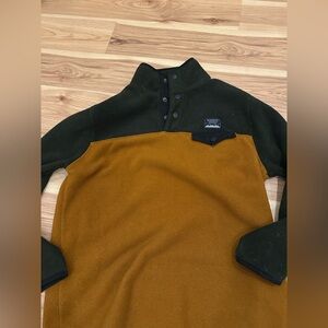 Men's Two-Tone Fleece- Green and Brown